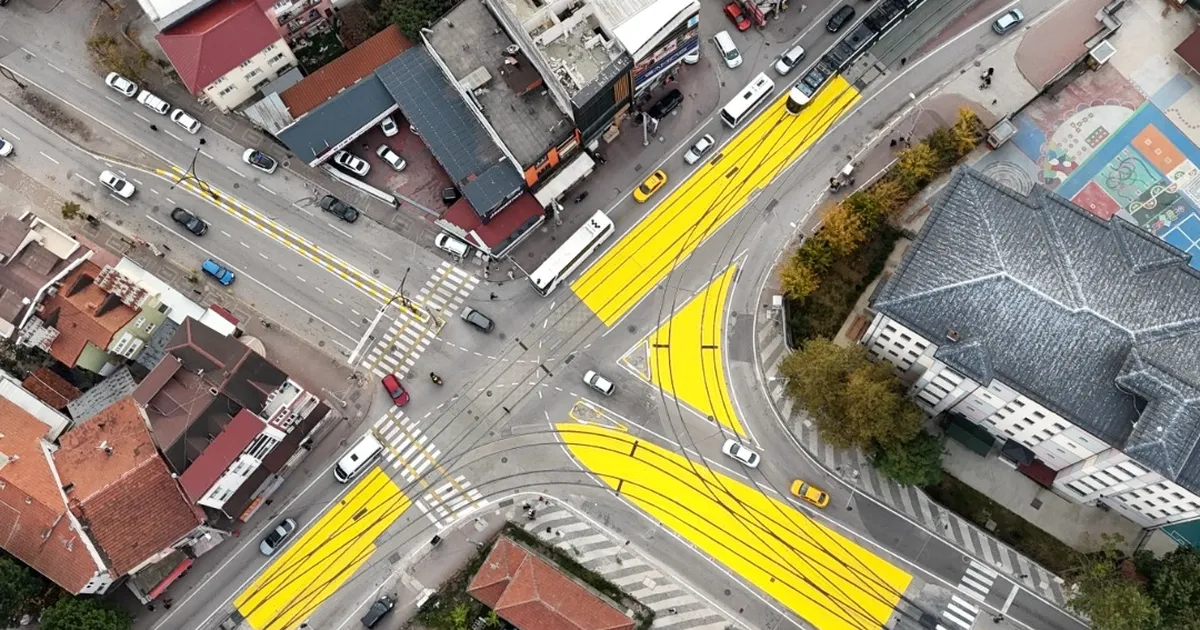 Kocaeli’nde tramvay hattında yaya güvenlik çalışması